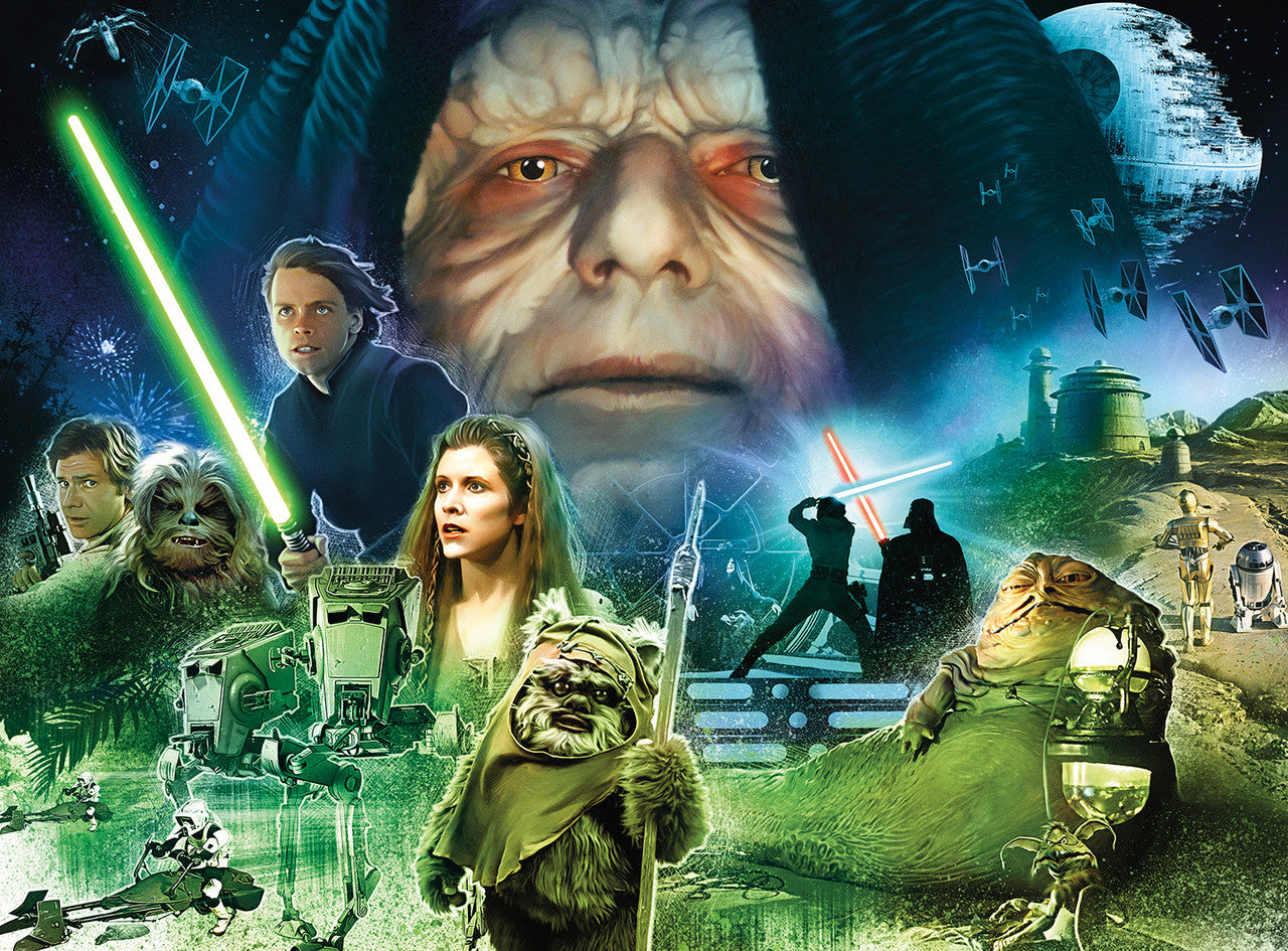 Star Wars Victory for the Rebellion 1000 Piece Puzzle - Silver Select: Giftable Box With Silver Foil Accents