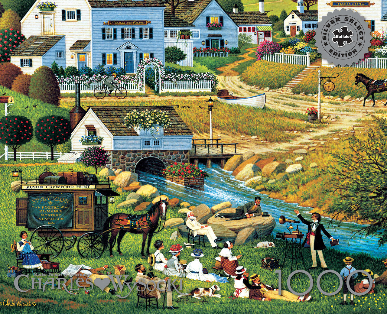 Charles Wysocki: Hound of the Baskervilles 1000 Piece Puzzle - Silver Select: Giftable Box With Silver Foil Accents
