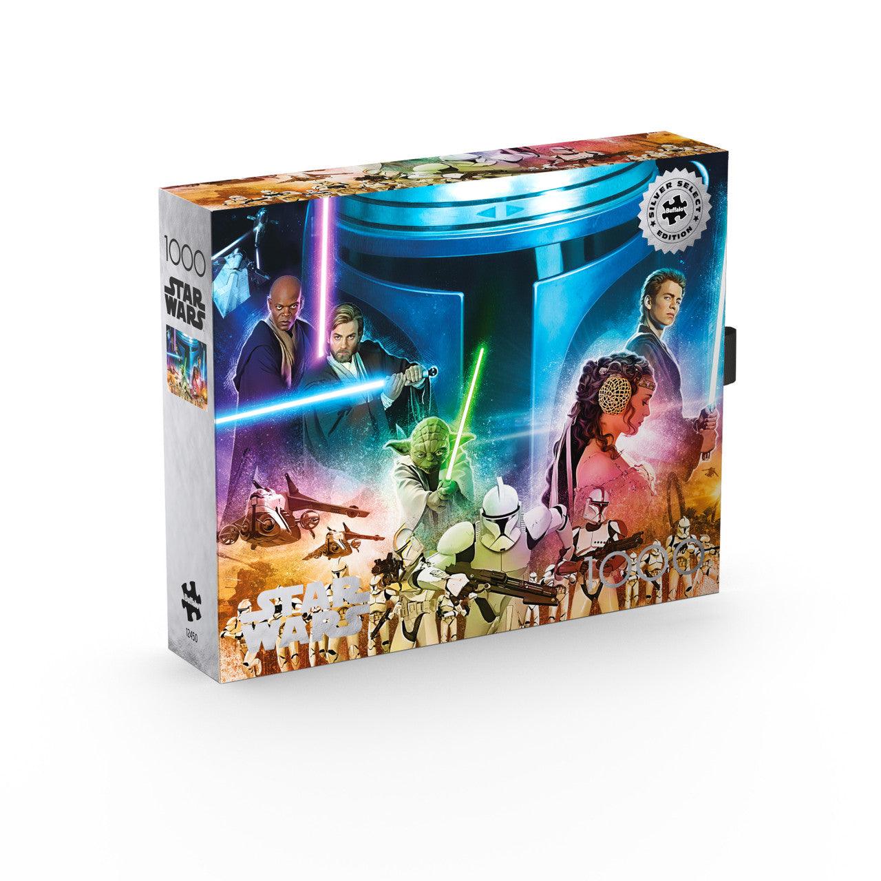 Star Wars - "I will be the most powerful Jedi ever." 1000 Piece Puzzle (Silver Select Edition) - Giftable package with silver foil accents