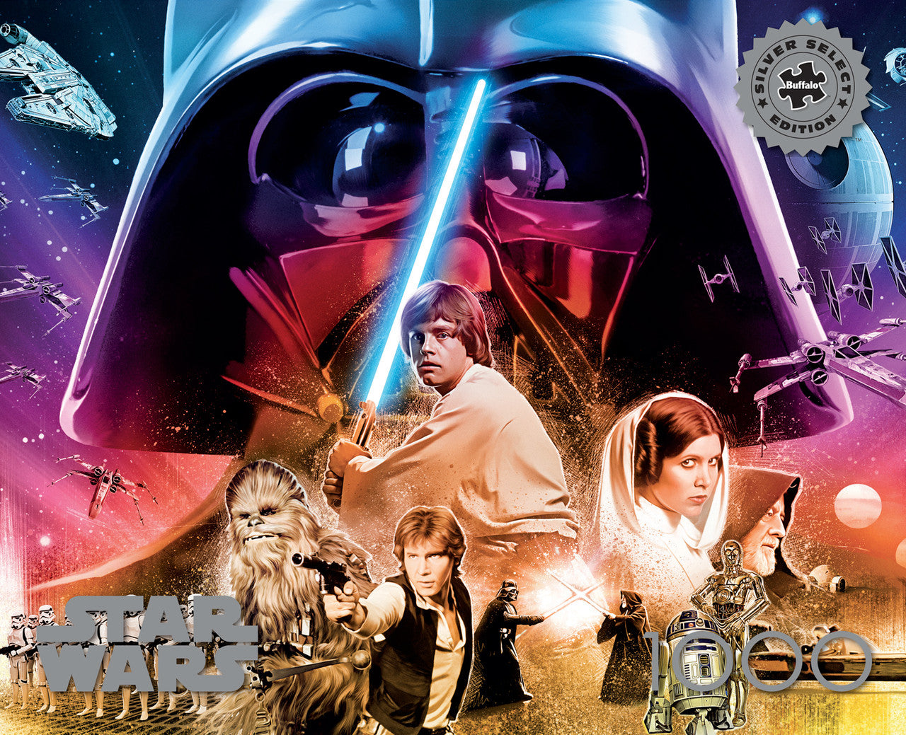 Star Wars The Rebel’s Journey 1000 Piece - Silver Select: Giftable Box With Silver Foil Accents