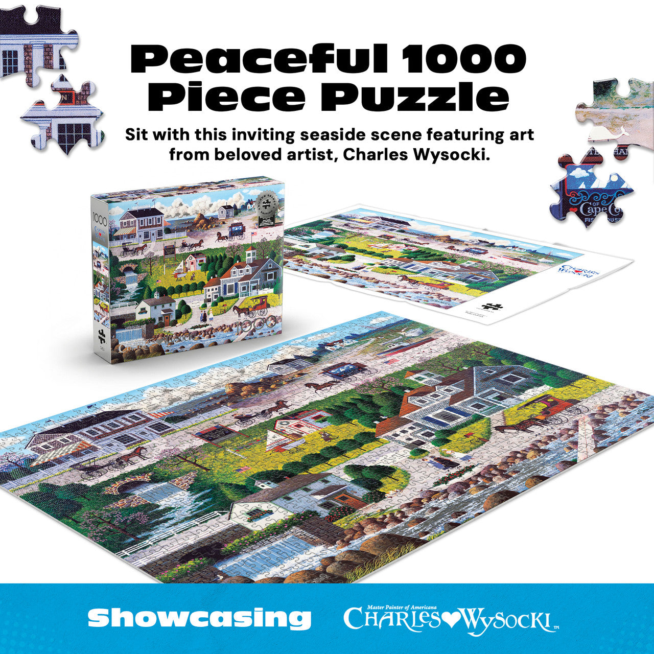 Charles Wysocki: Silver Select: Cricket Hawk Harbor 1000 Piece Puzzle