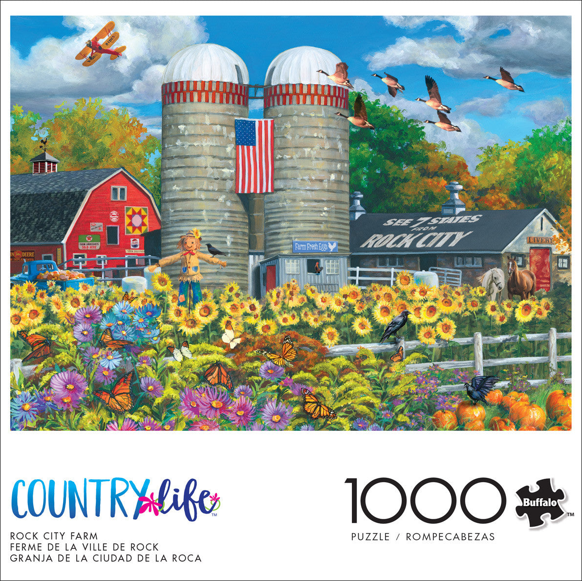 Country Life: Rock City Farm 1000 Piece Puzzle
