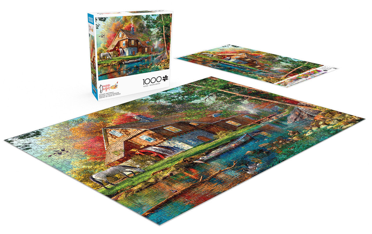Country Life: Autumn Watermill 1000 Piece Puzzle