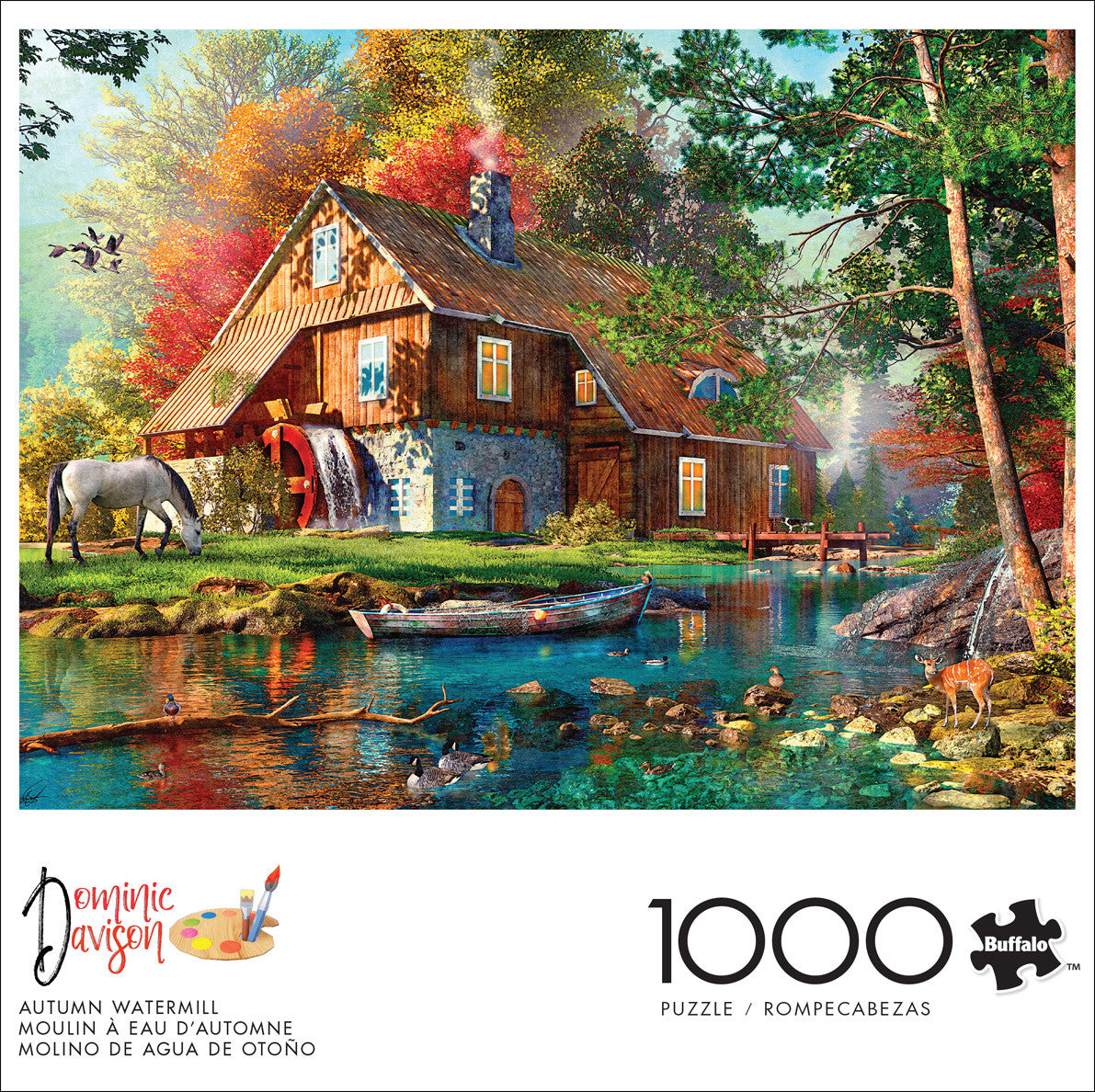 Country Life: Autumn Watermill 1000 Piece Puzzle