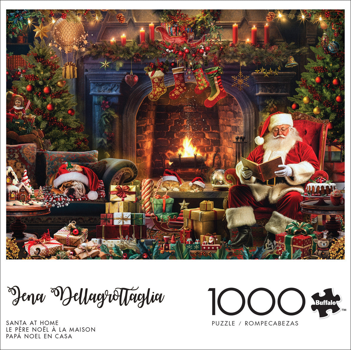 Santa at Home 1000 Piece Puzzle