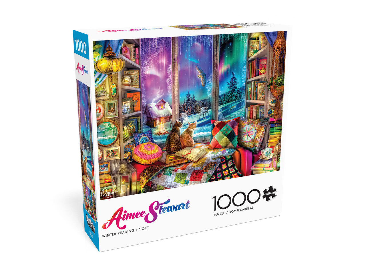 Aimee Stewart:  Winter Reading Nook 1000 Piece Puzzle