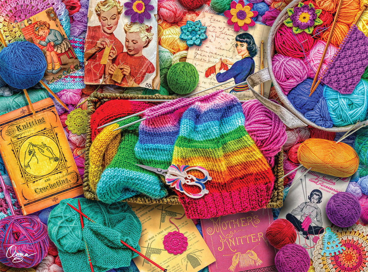Aimee Stewart:  Vintage Knitting 1000 Piece Puzzle
