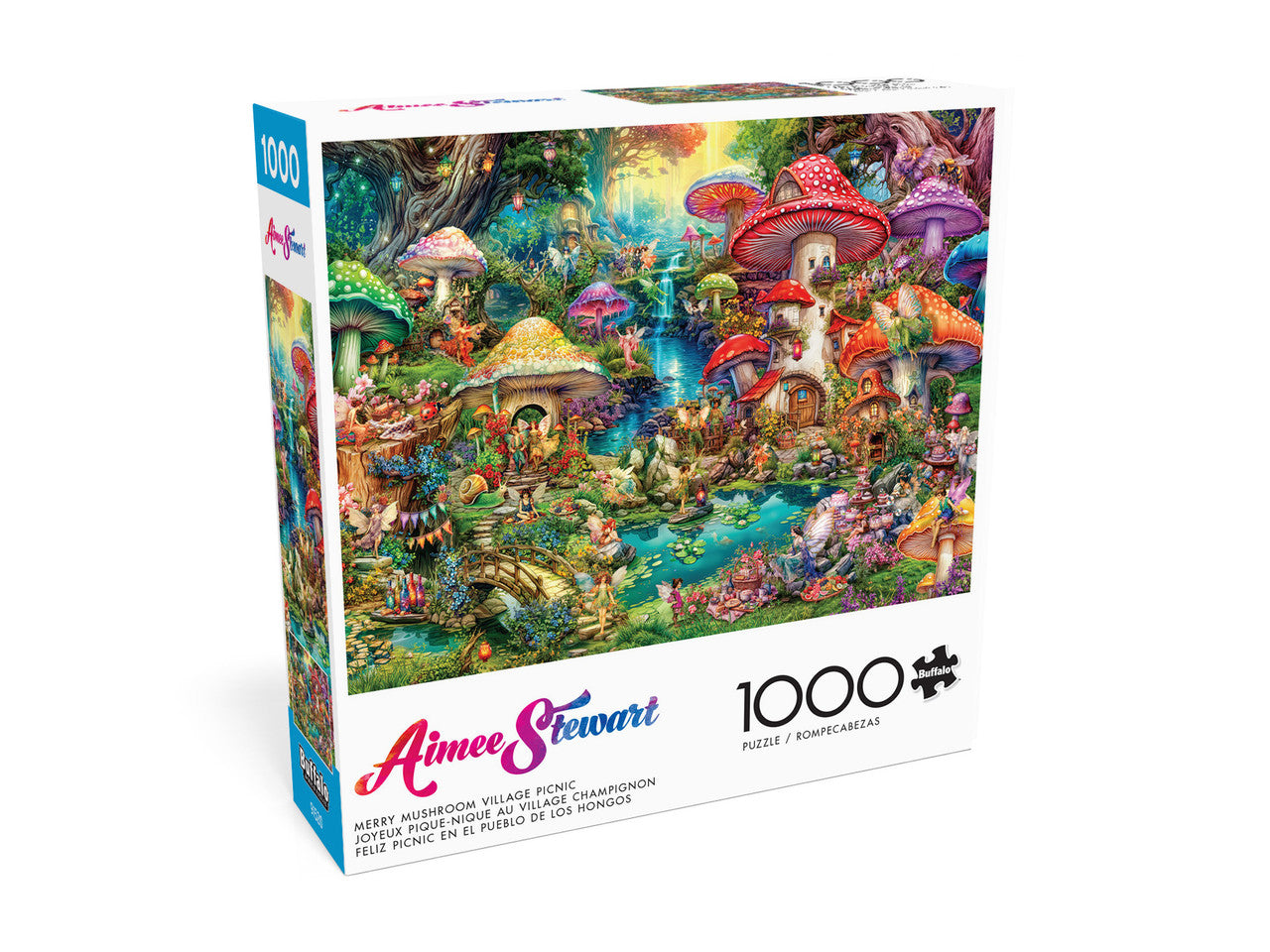 Aimee Stewart:  Merry Mushroom Village Picnic 1000 Piece Puzzle