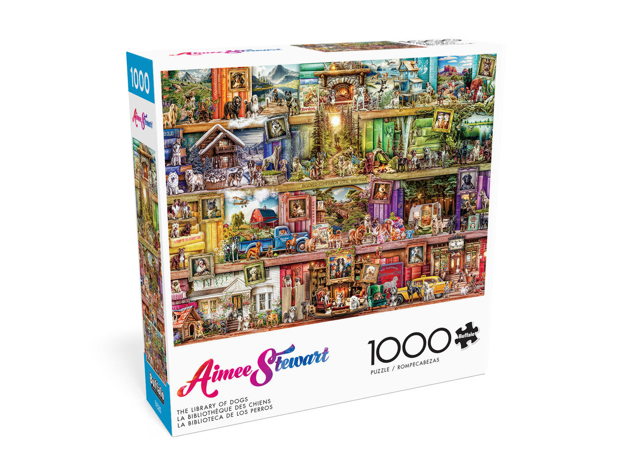 Aimee Stewart:  The Library of Dogs 1000 Piece Puzzle