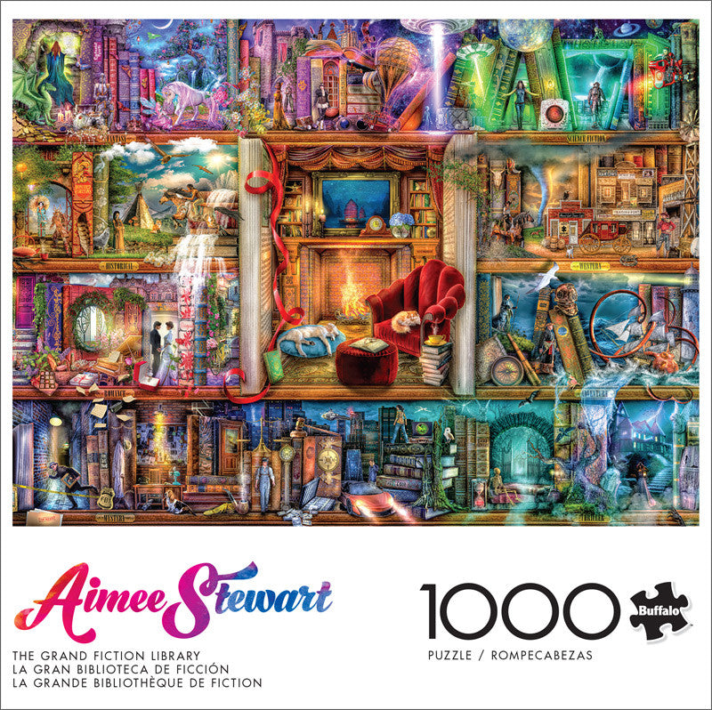 Aimee Stewart:  The Grand Fiction Library 1000 Piece Puzzle