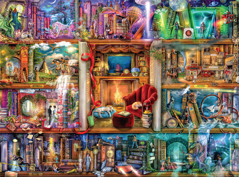 Aimee Stewart:  The Grand Fiction Library 1000 Piece Puzzle