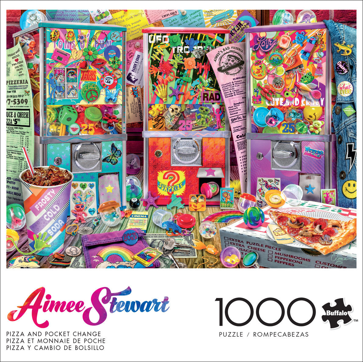 Aimee Stewart:  Pizza and Pocket Change 1000 Piece Puzzle