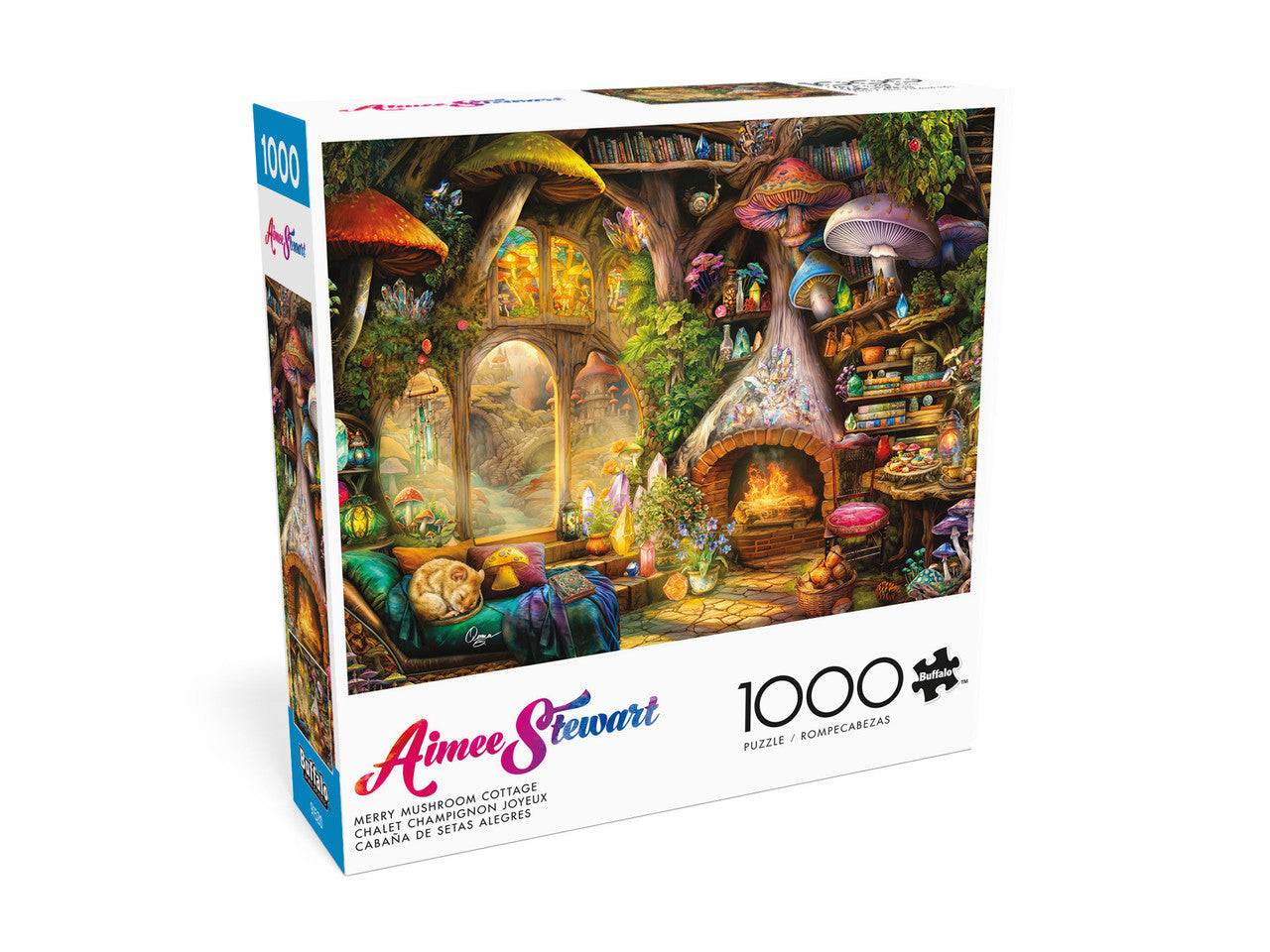 Aimee Stewart:  Merry Mushroom Cottage 1000 Piece Puzzle
