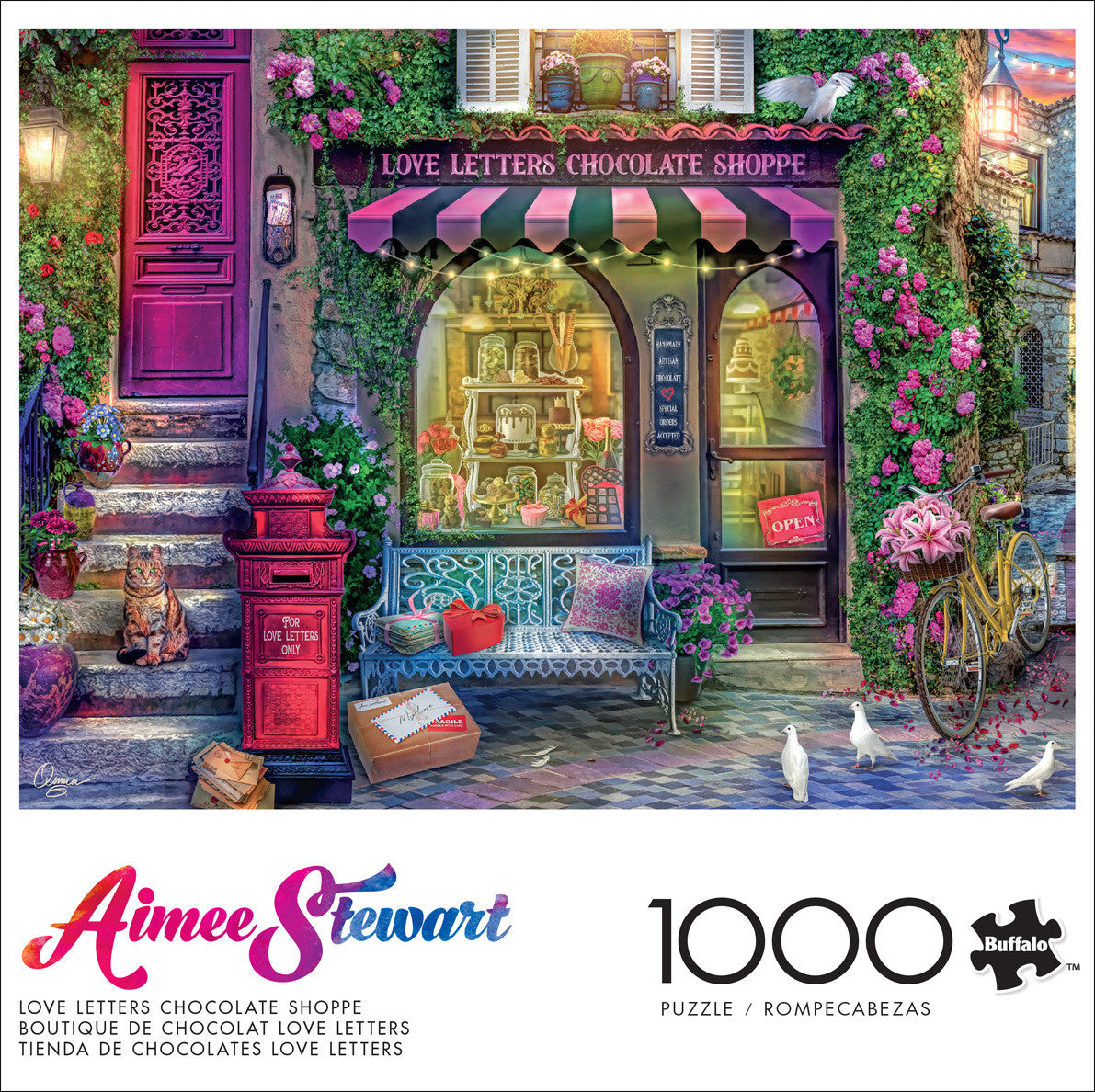 Aimee Stewart:  Love Letters Chocolate Shoppe 1000 Piece Puzzle