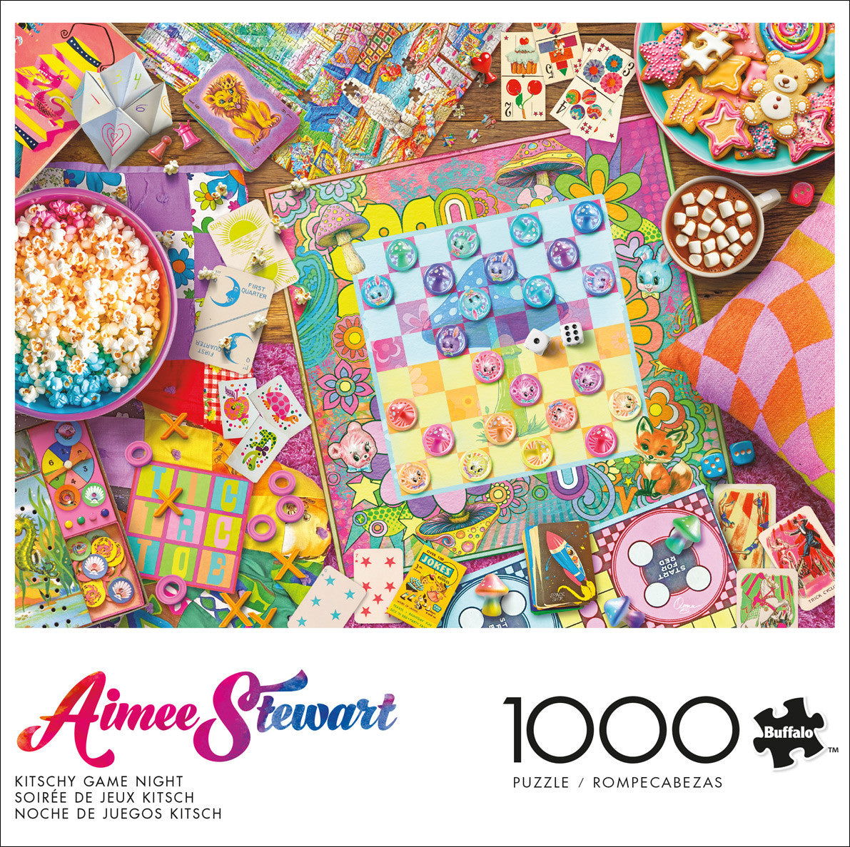 Aimee Stewart:  Kitschy Game Night 1000 Piece Puzzle