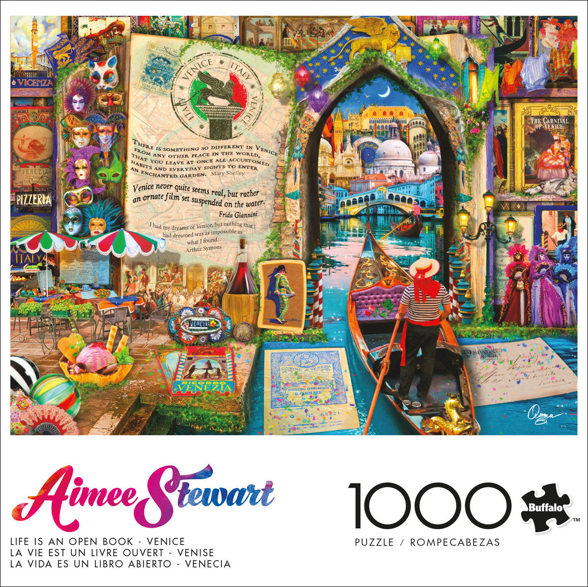 Aimee Stewart:  Life is an Open Book - Venice 1000 Piece Puzzle