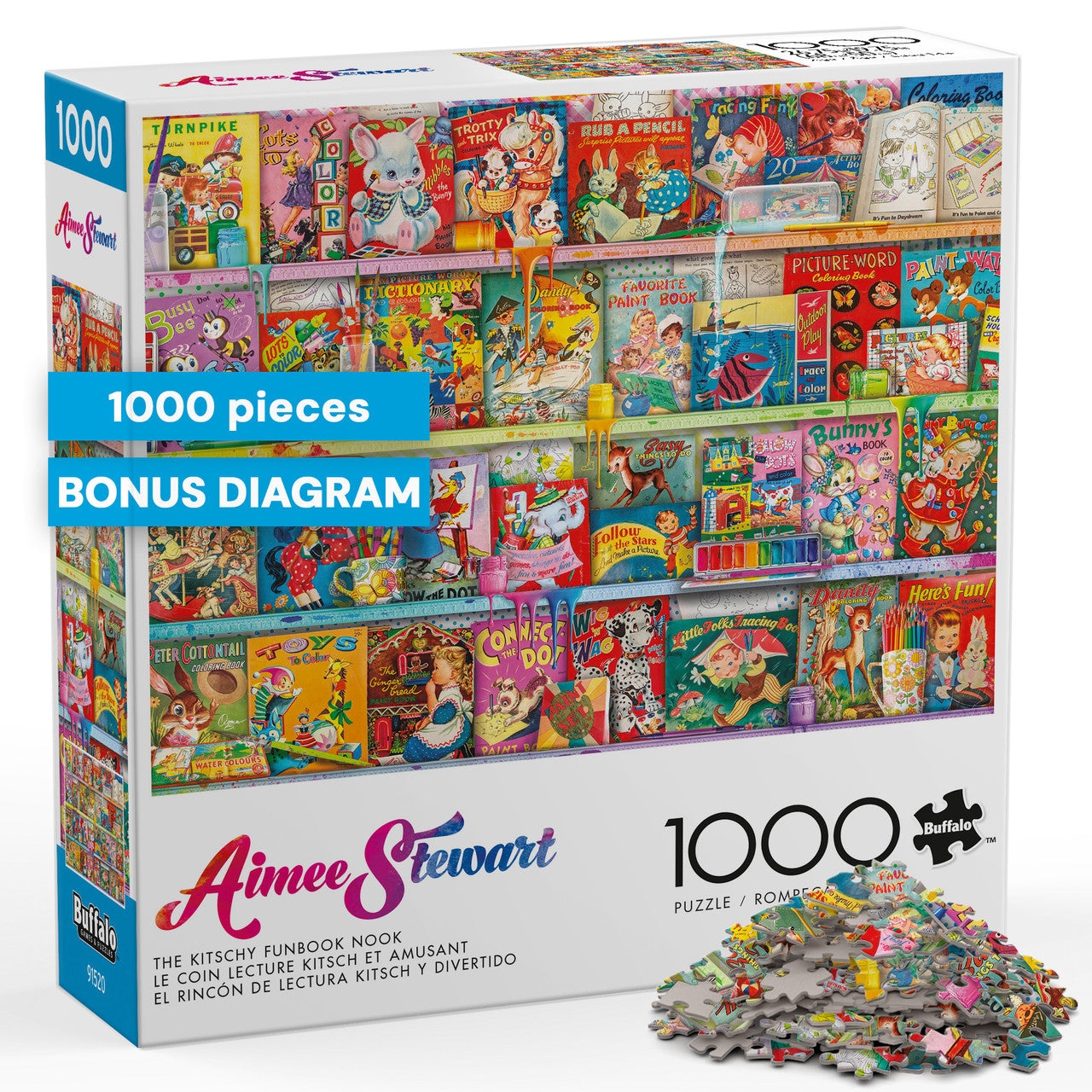 Aimee Stewart:  The Kitschy Funbook Nook 1000 Piece Puzzle