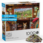 Lars Stewart England Train View 1000 Piece Jigsaw Puzzle