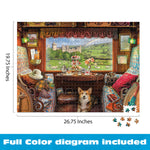 Lars Stewart England Train View 1000 Piece Jigsaw Puzzle