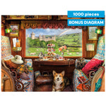 Lars Stewart England Train View 1000 Piece Jigsaw Puzzle