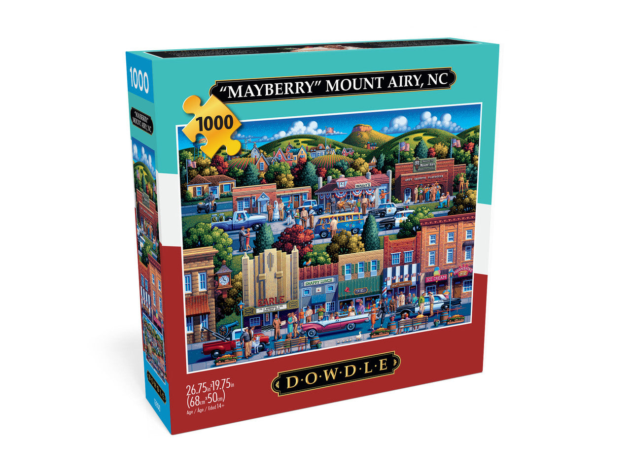 Eric Dowdle: Mt Airy, NC - Mayberry 1000 Piece Puzzle