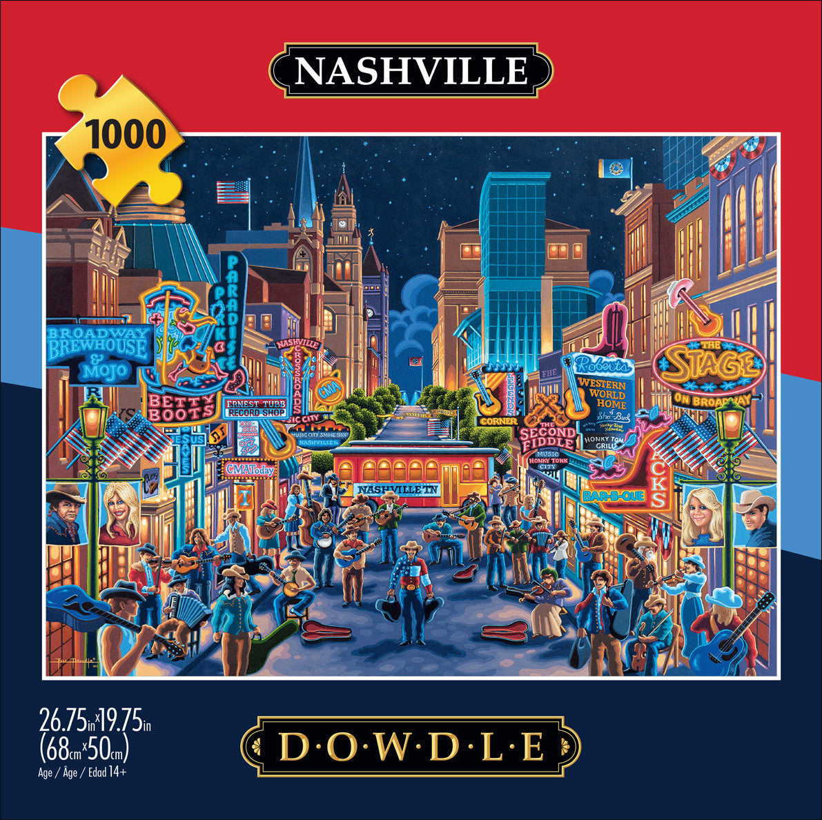 Eric Dowdle: Nashville 1000 Piece Puzzle