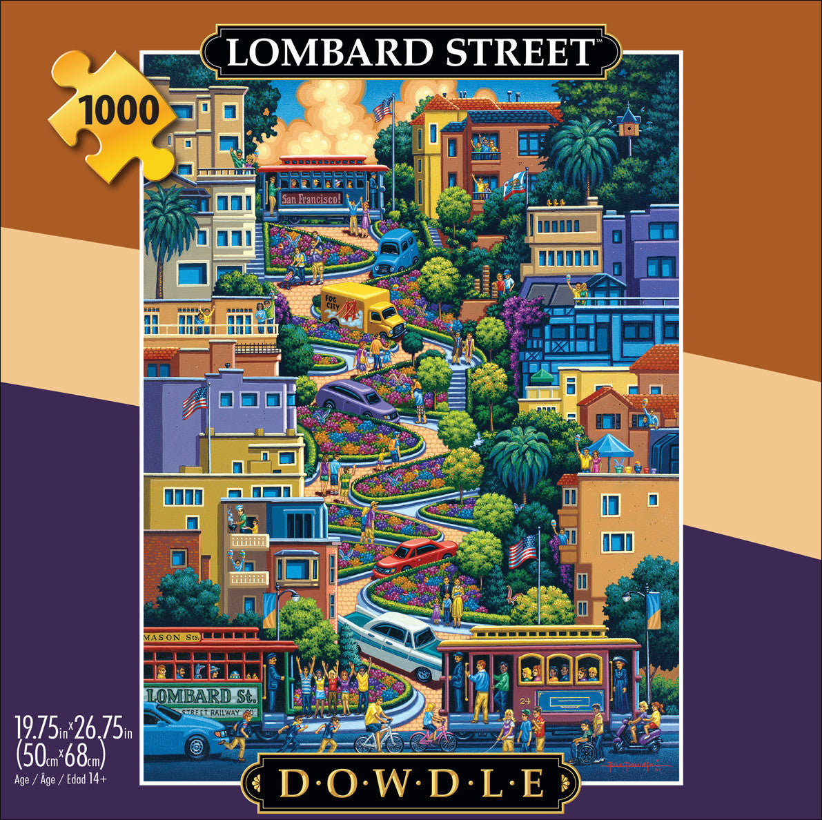Eric Dowdle: Lombard Street 1000 Piece Puzzle