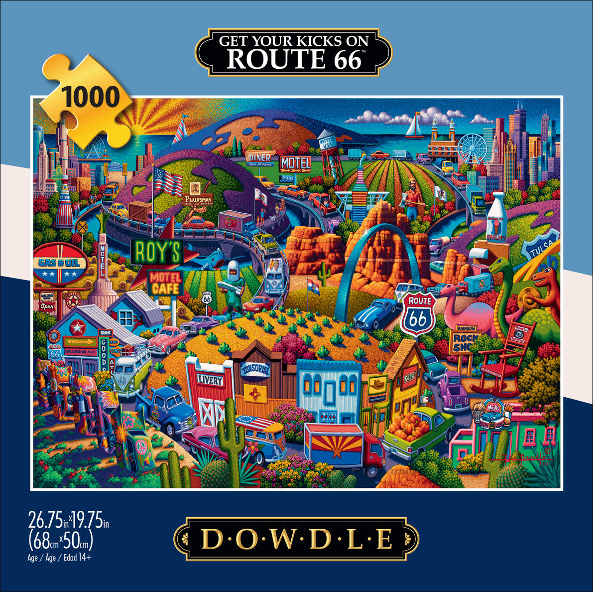 Eric Dowdle: Get Your Kicks on Route 66 - 1000 Piece Puzzle
