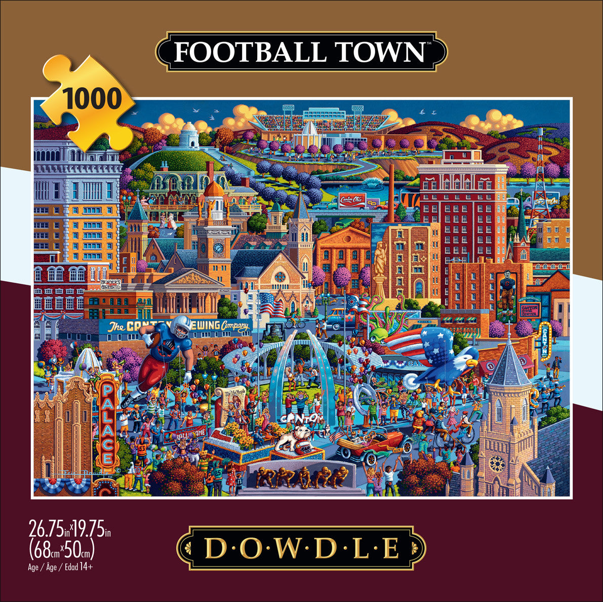 Eric Dowdle: Football Town 1000 Piece Puzzle