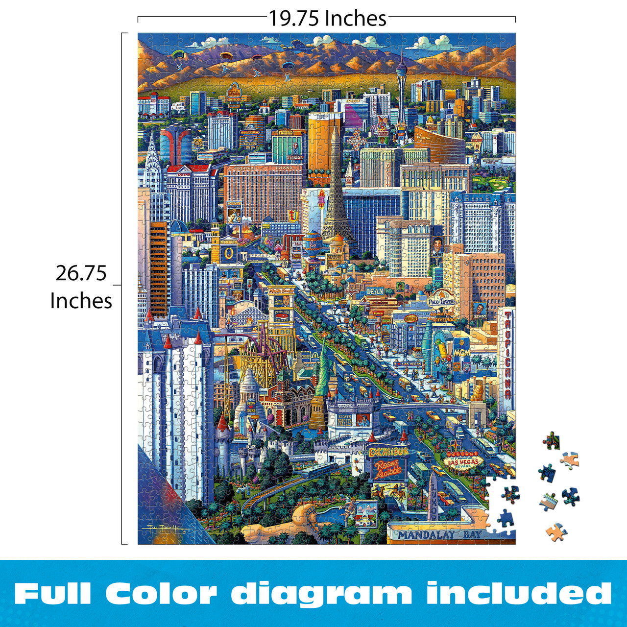 Eric Dowdle: Las Vegas 1000 Piece Puzzle – Buffalo Games