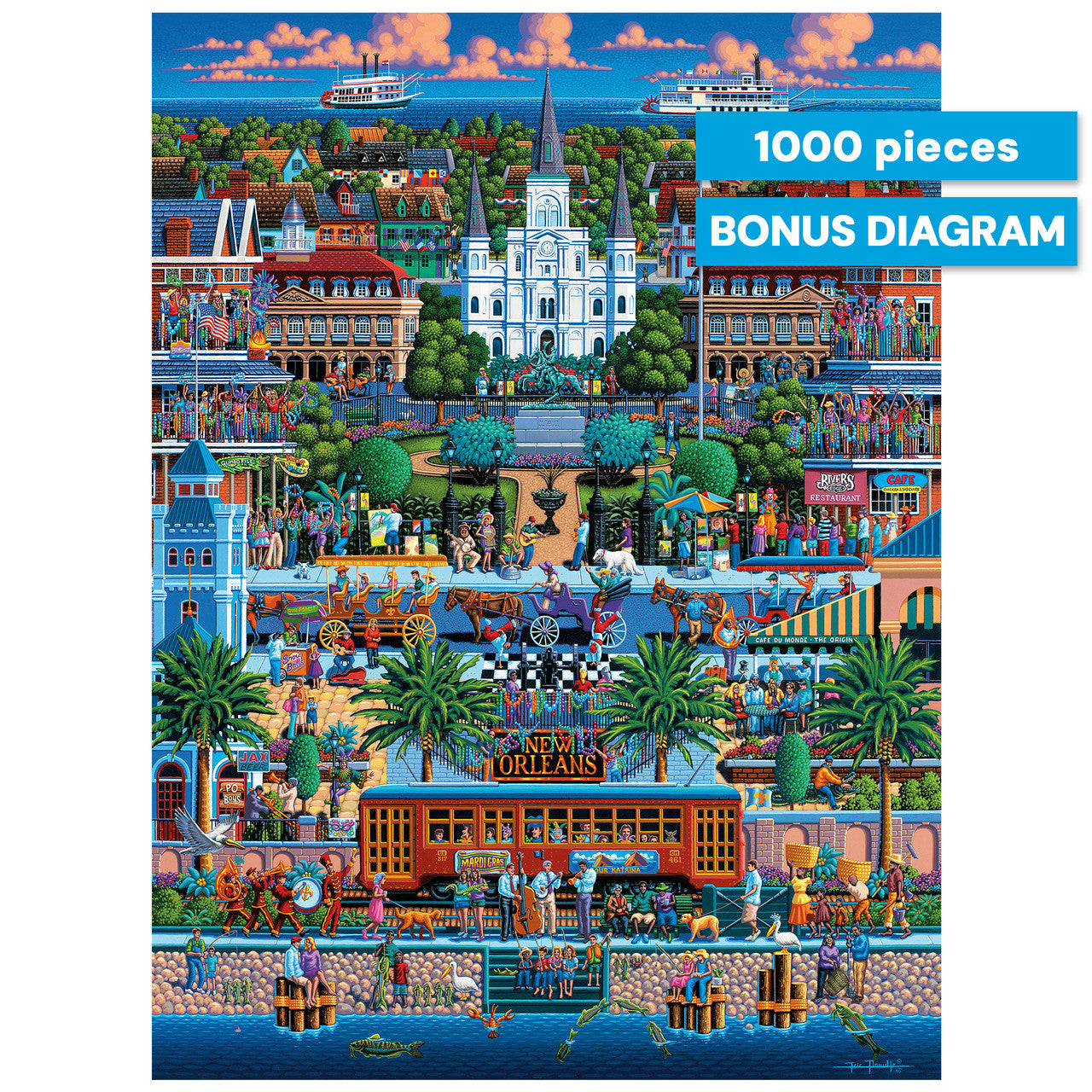 Eric Dowdle: New Orleans 1000 Piece Puzzle