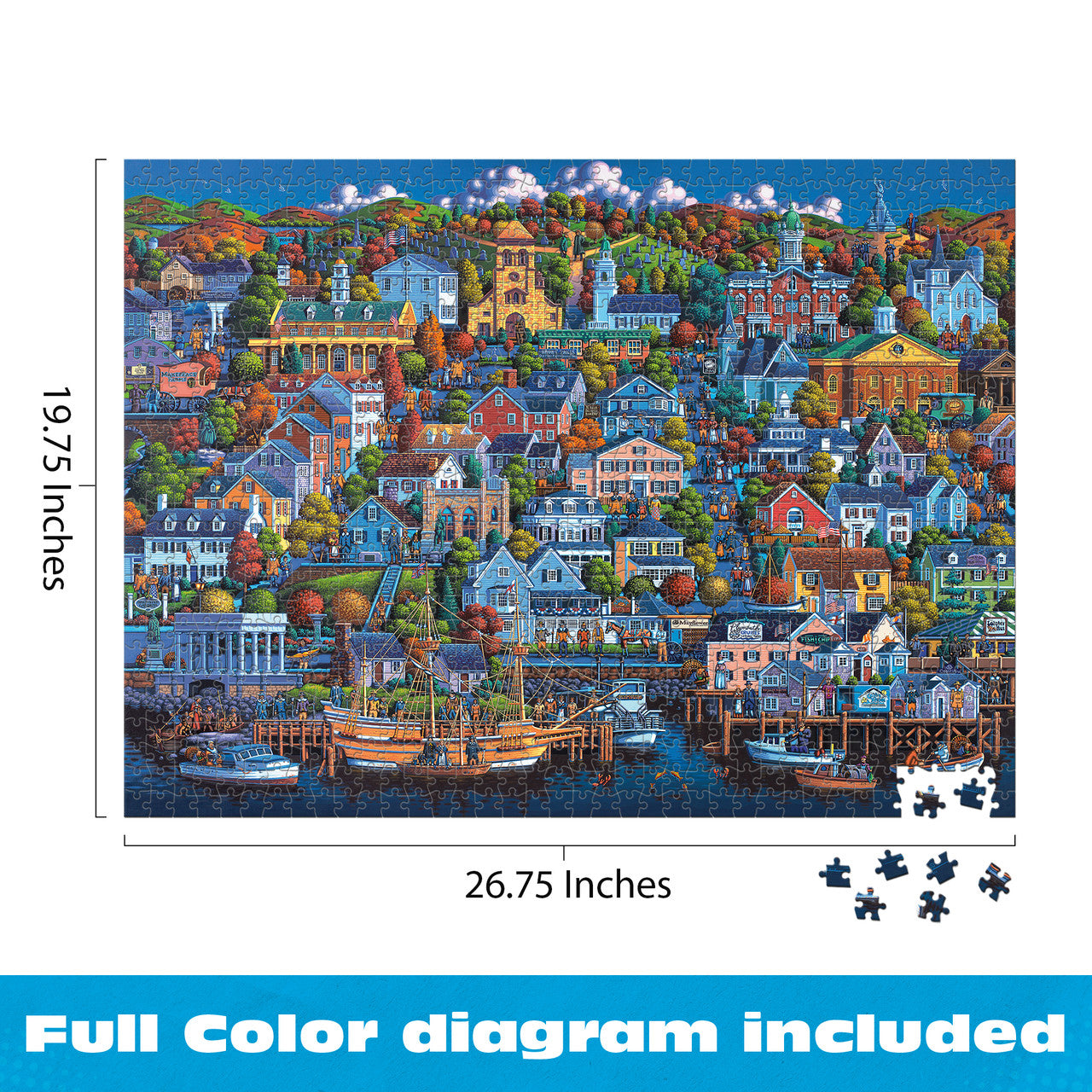 Eric Dowdle: Plymouth Rock 1000 Piece Puzzle – Buffalo Games