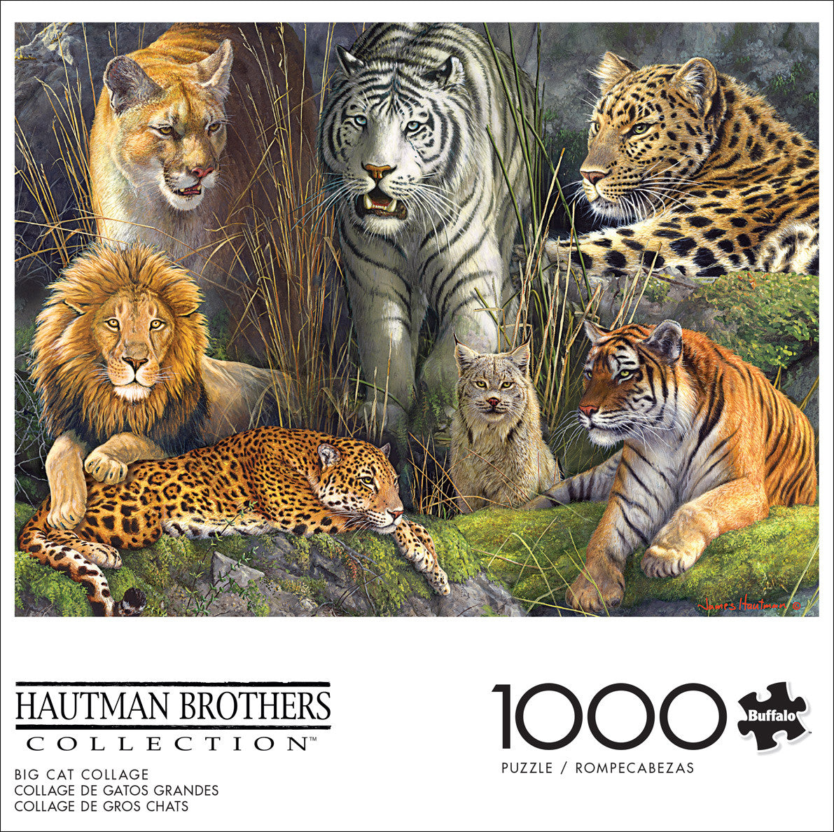 Hautman: Big Cat Collage 1000 Piece Puzzle