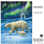 Hautman: Northern Lights Bears 1000 Piece Puzzle