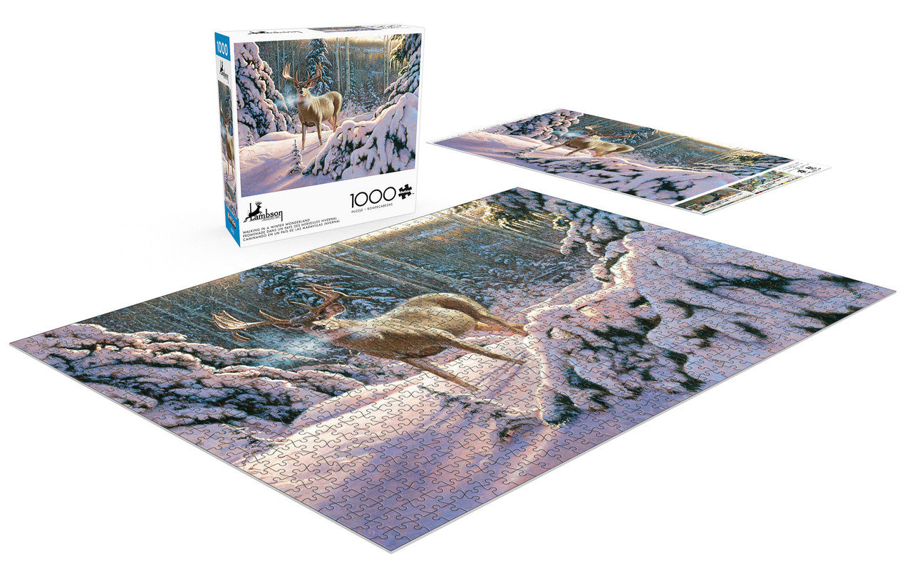 Hayden Lambson: Walking in a Winter Wonderland 1000 Piece Puzzle