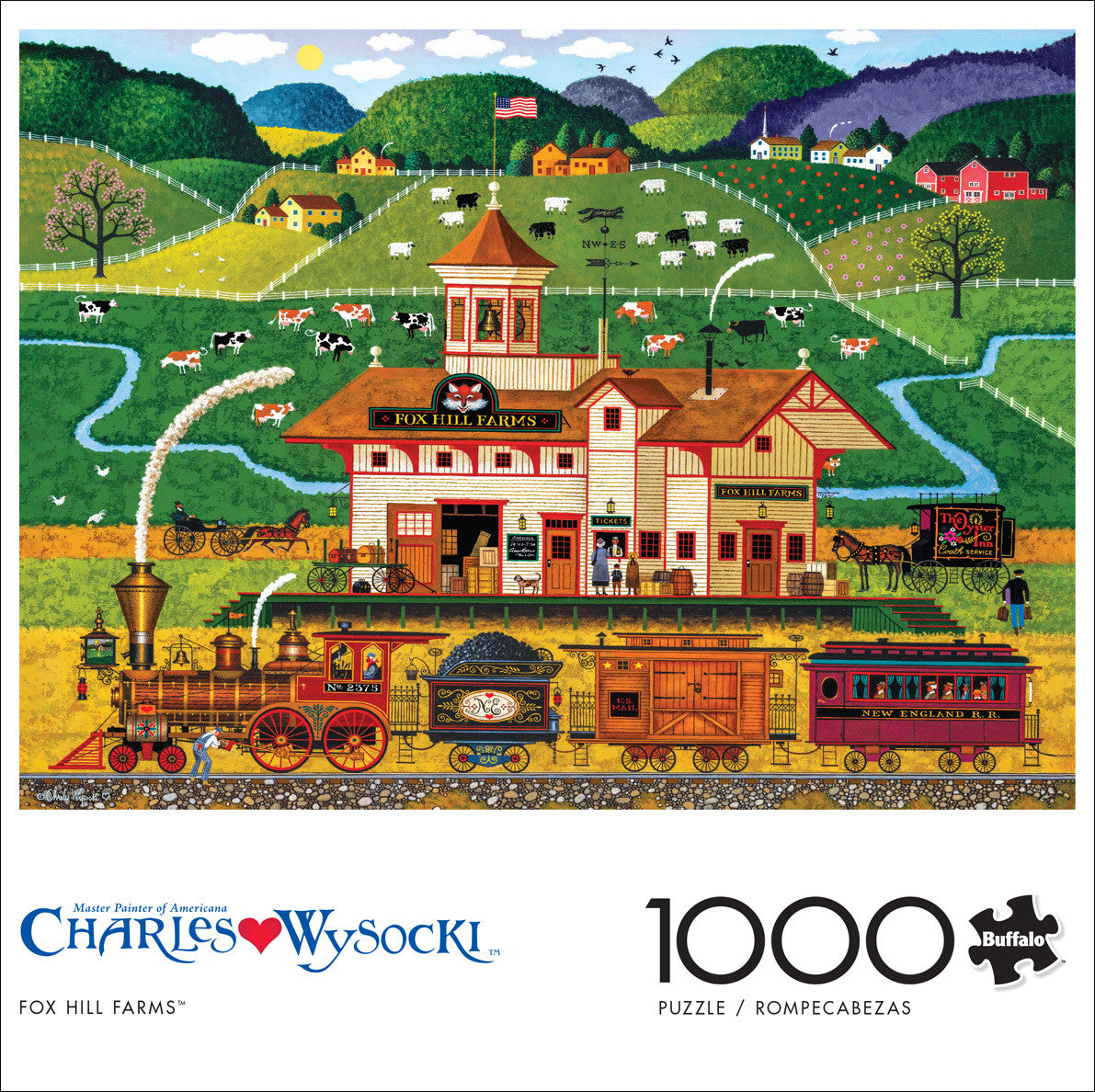 Charles Wysocki: Fox Hill Farms 1000 Piece Puzzle