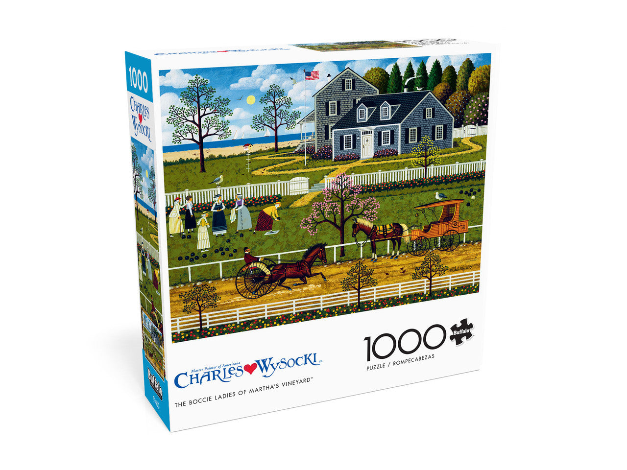 Charles Wysocki: The Boccie Ladies of Martha's Vineyard 1000 Piece Puzzle