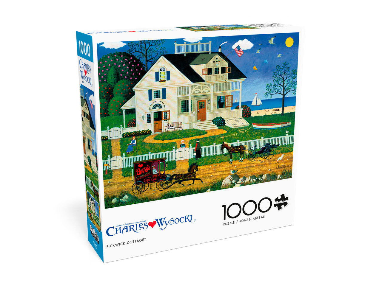Charles Wysocki: Pickwick Cottage 1000 Piece Puzzle