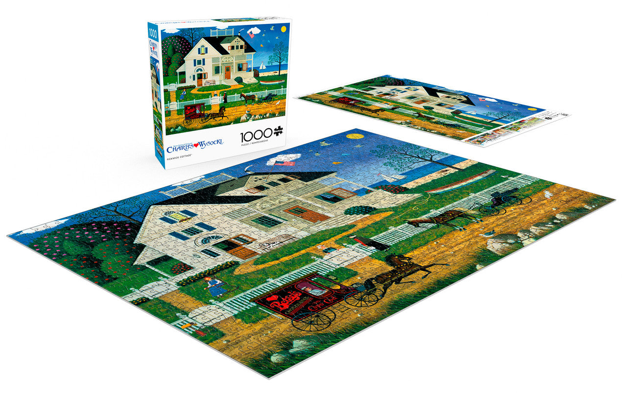 Charles Wysocki: Pickwick Cottage 1000 Piece Puzzle