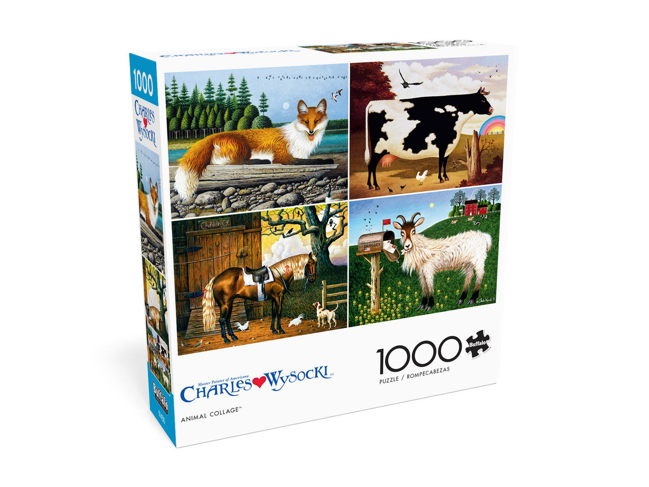 Charles Wysocki: Animal Collage 1000 Piece Puzzle