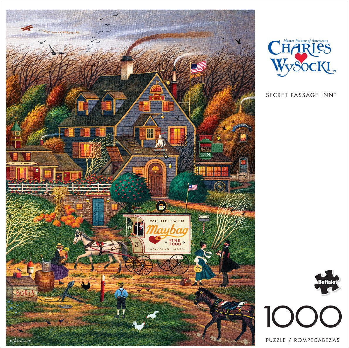 Charles Wysocki: Secret Passage Inn 1000 Piece Puzzle