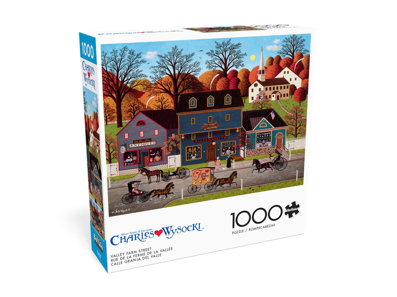 Charles Wysocki: Valley Farm Street 1000 Piece Puzzle