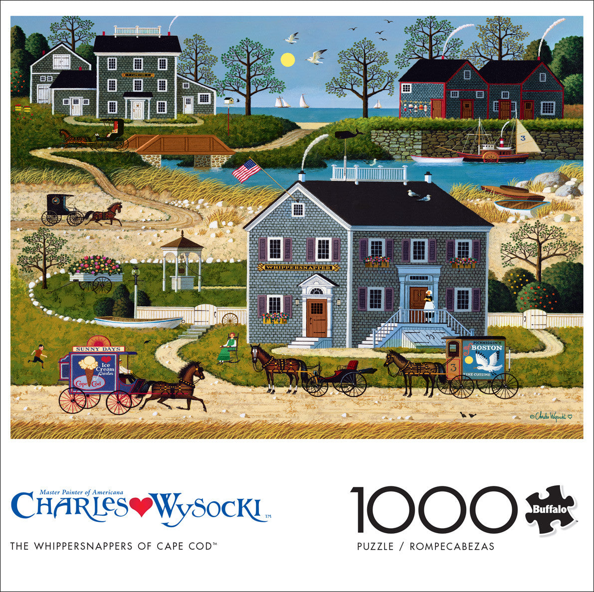 Charles Wysocki: The Whippersnappers of Cape Cod 1000 Piece Puzzle