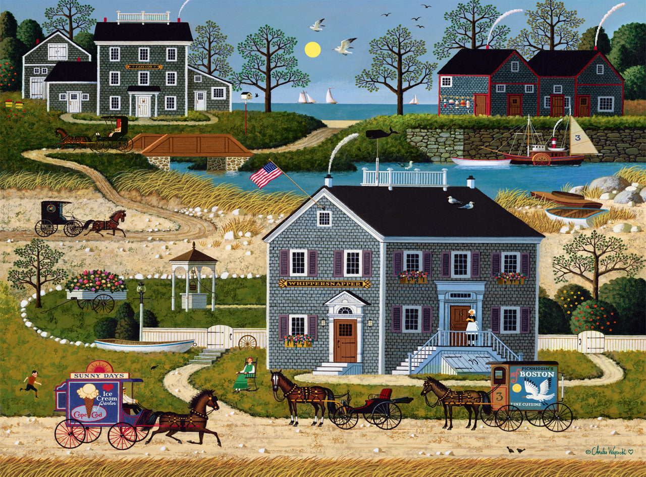 Charles Wysocki: The Whippersnappers of Cape Cod 1000 Piece Puzzle