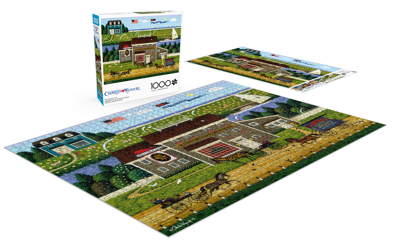 Charles Wysocki: Red Whale Inn 1000 Piece Puzzle