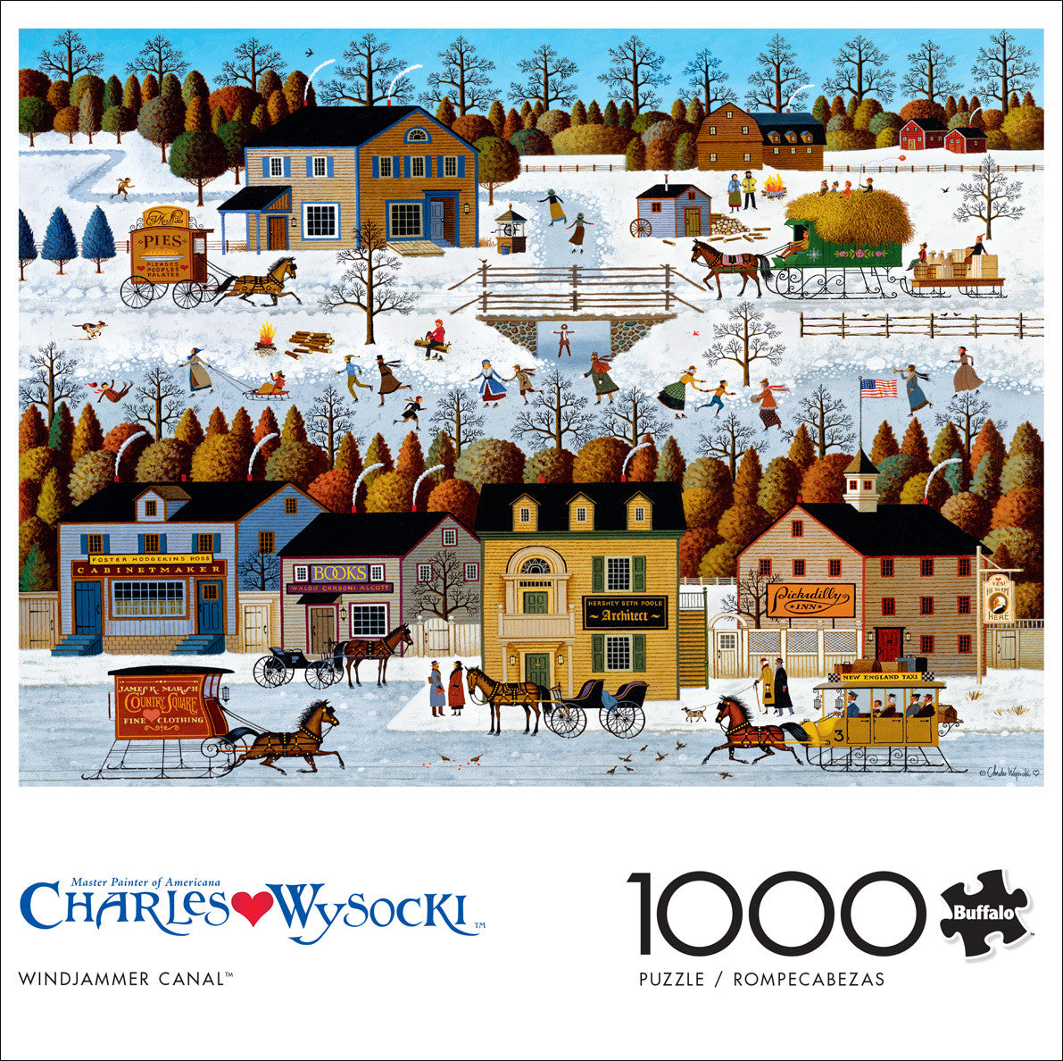Charles Wysocki: Windjammer Canal 1000 Piece Puzzle