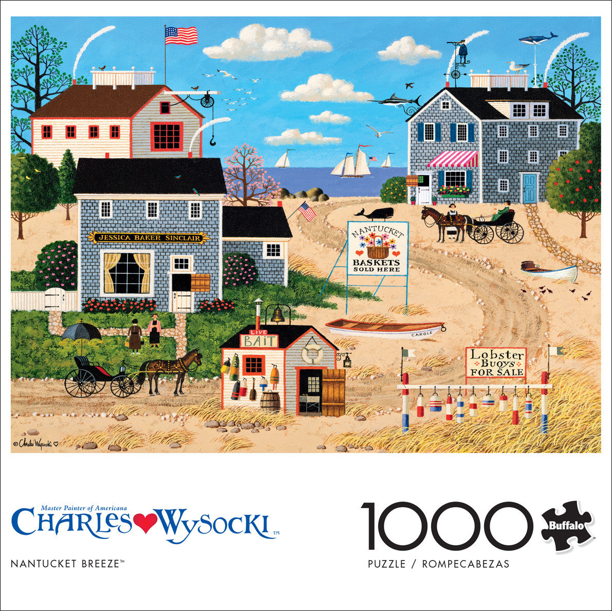 Charles Wysocki: Nantucket Breeze 1000 Piece Puzzle
