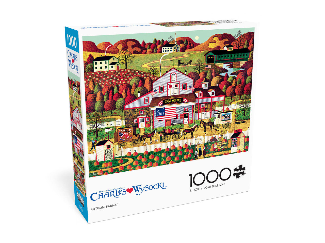 Charles Wysocki: Autumn Farms 1000 Jigsaw Puzzle