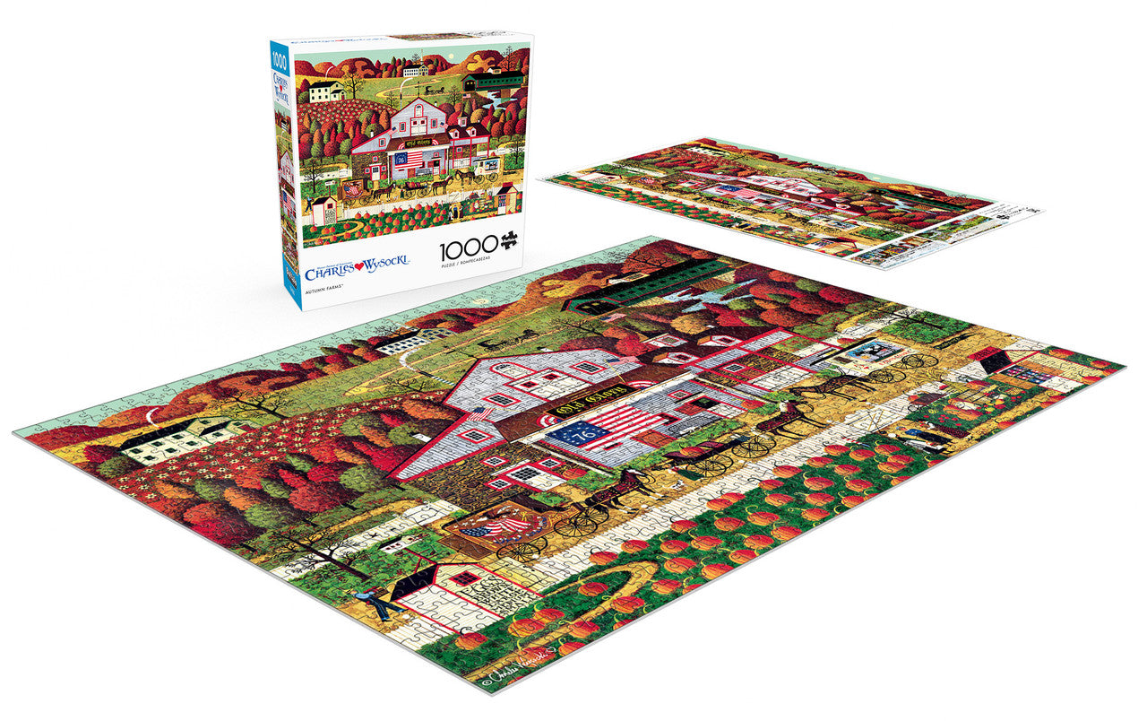 Charles Wysocki: Autumn Farms 1000 Jigsaw Puzzle