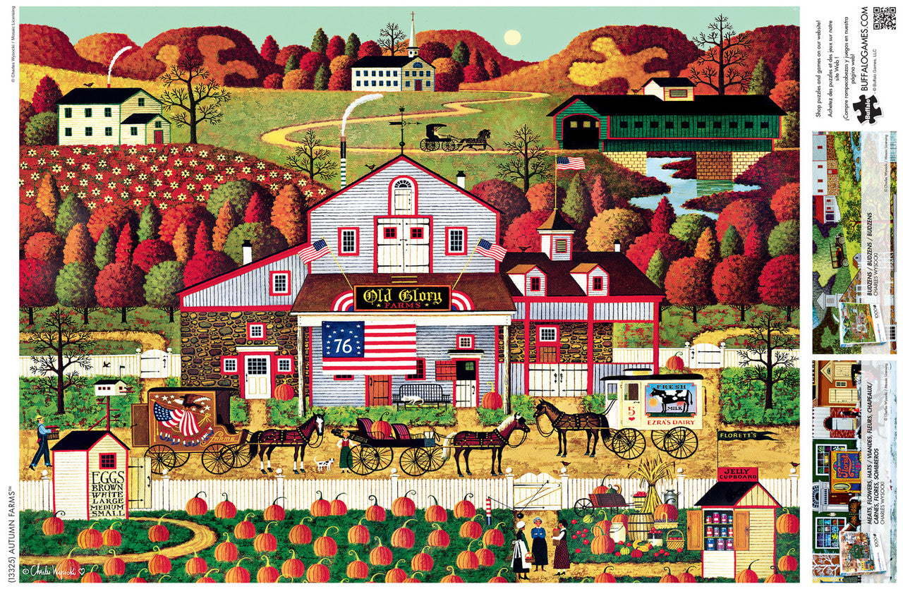 Charles Wysocki: Autumn Farms 1000 Jigsaw Puzzle
